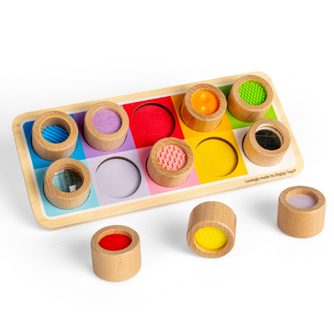 Bigjigs sensorisch bord - 11-delig