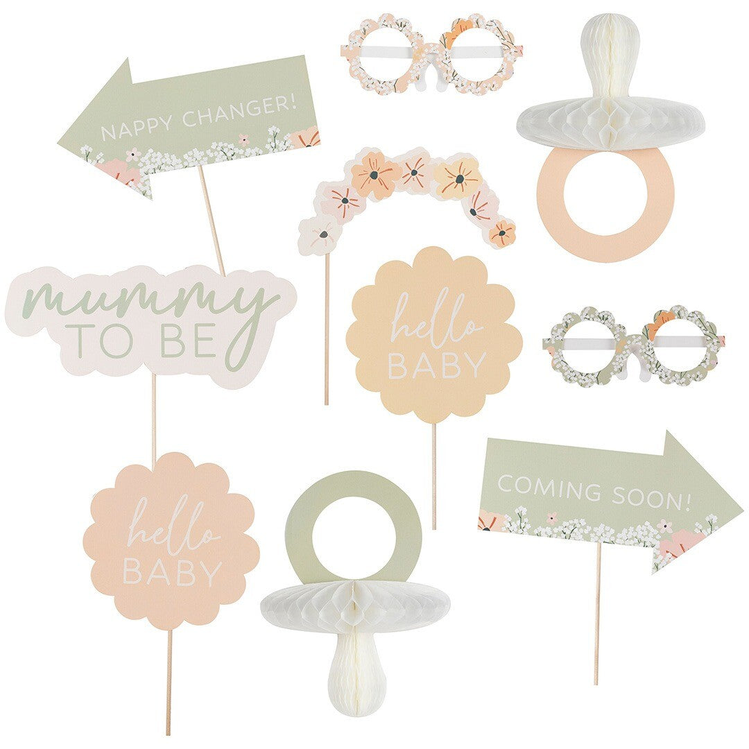 Ginger ray photobooth props babyshower 10st ilovespeelgoed
