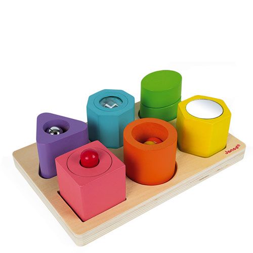 Janod puzzel vorm en geluid (6st)