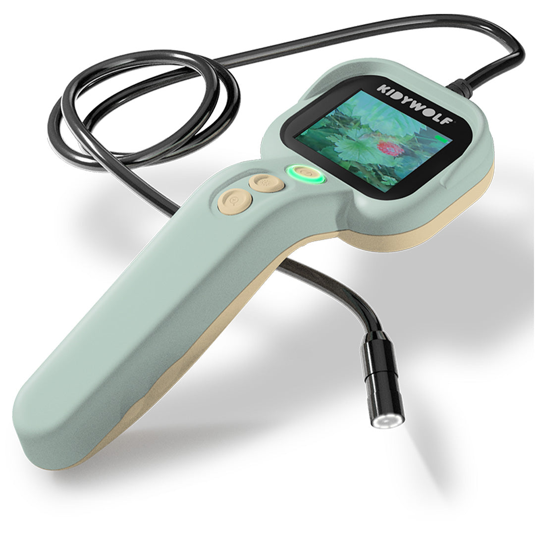 KIDYWOLF Kidyprint Direct Print Kindercamera – Groen, Met 8 MP, Thermoprinter, 21 Filters, SD-sleuf, USB-C, Inclusief Magneten En Stickers