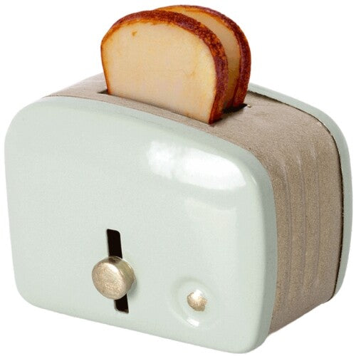 Maileg poppenhuis broodrooster mint - 4,5 cm