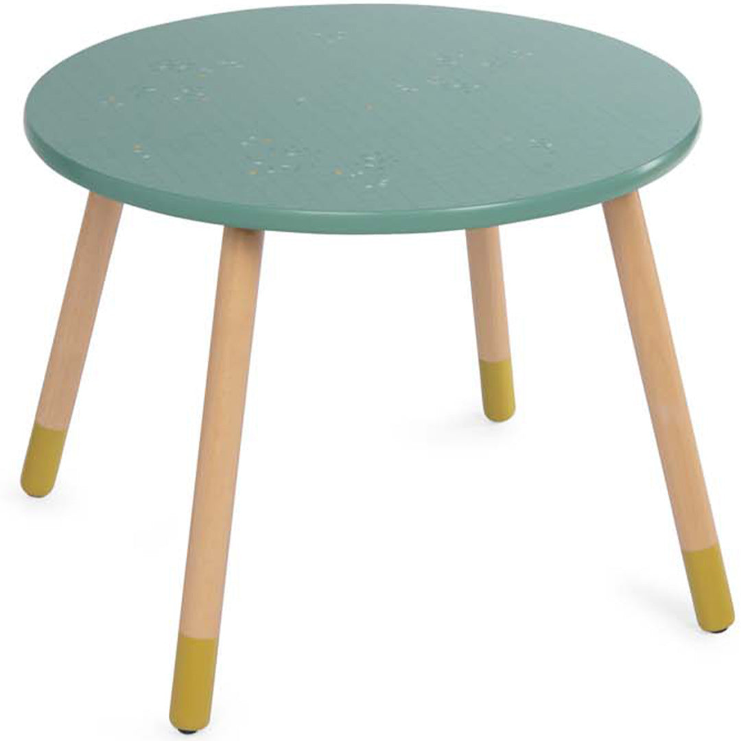 PlanToys Kindertafel met Stoel - Beige, Zwart Hout