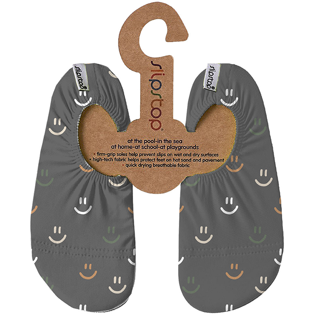 Slipstop waterschoentjes smiley grey maat 18-20 ilovespeelgoed