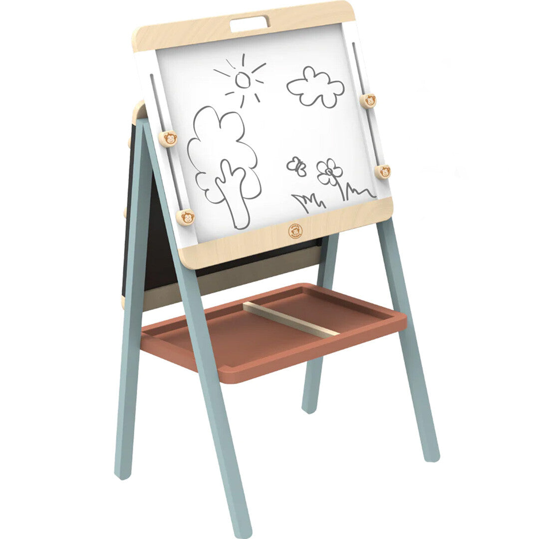 キッズ用SG boards FULL SPEED130 Speedy monkey dubbelzijdig schoolbord | ilovespeelgoed