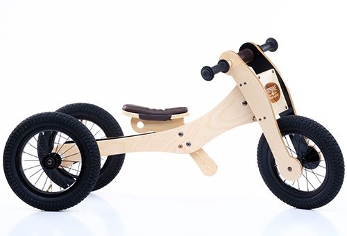 trybike wood 4-in-1 loopfiets - bruin/zwart trybike wood 4-in-1 loopfiets - bruin/zwart | TBW-3-BRN | 0