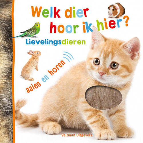 veltman uitgevers voel- en geluidenboek - welk dier hoor ik hier? - lievelingsdieren veltman uitgevers voel- en geluidenboek - welk dier hoor ik hier? - lievelingsdieren | 1742034 | 0