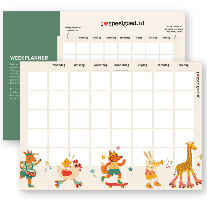 weekplanner notitieblok weekplanner notitieblok