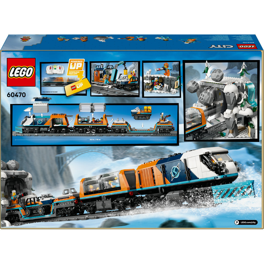 LEGO city onderzoekstrein op de noordpool voertuigset