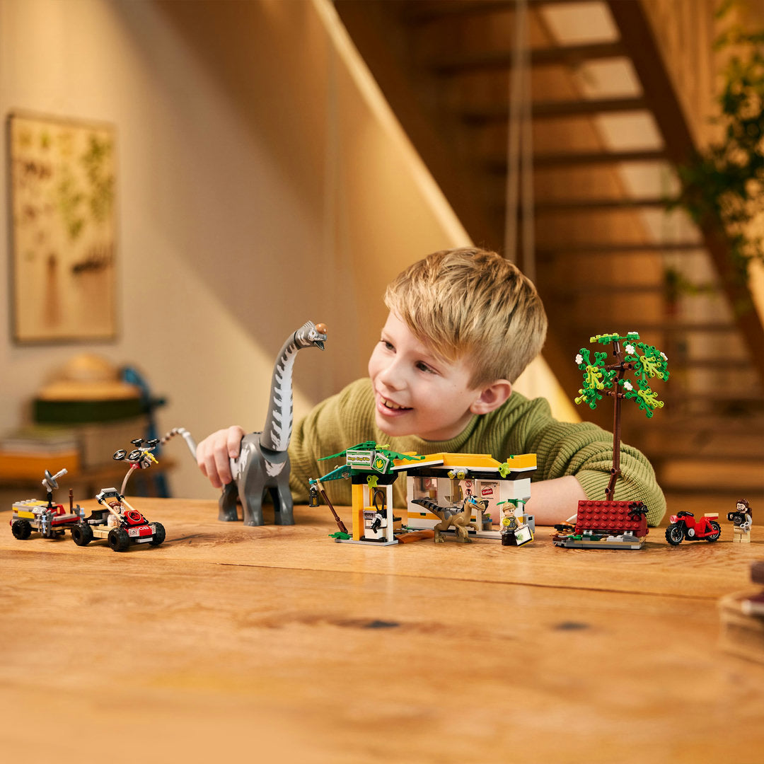LEGO jurassic world raptor en titanosaurus opsporingsmissie