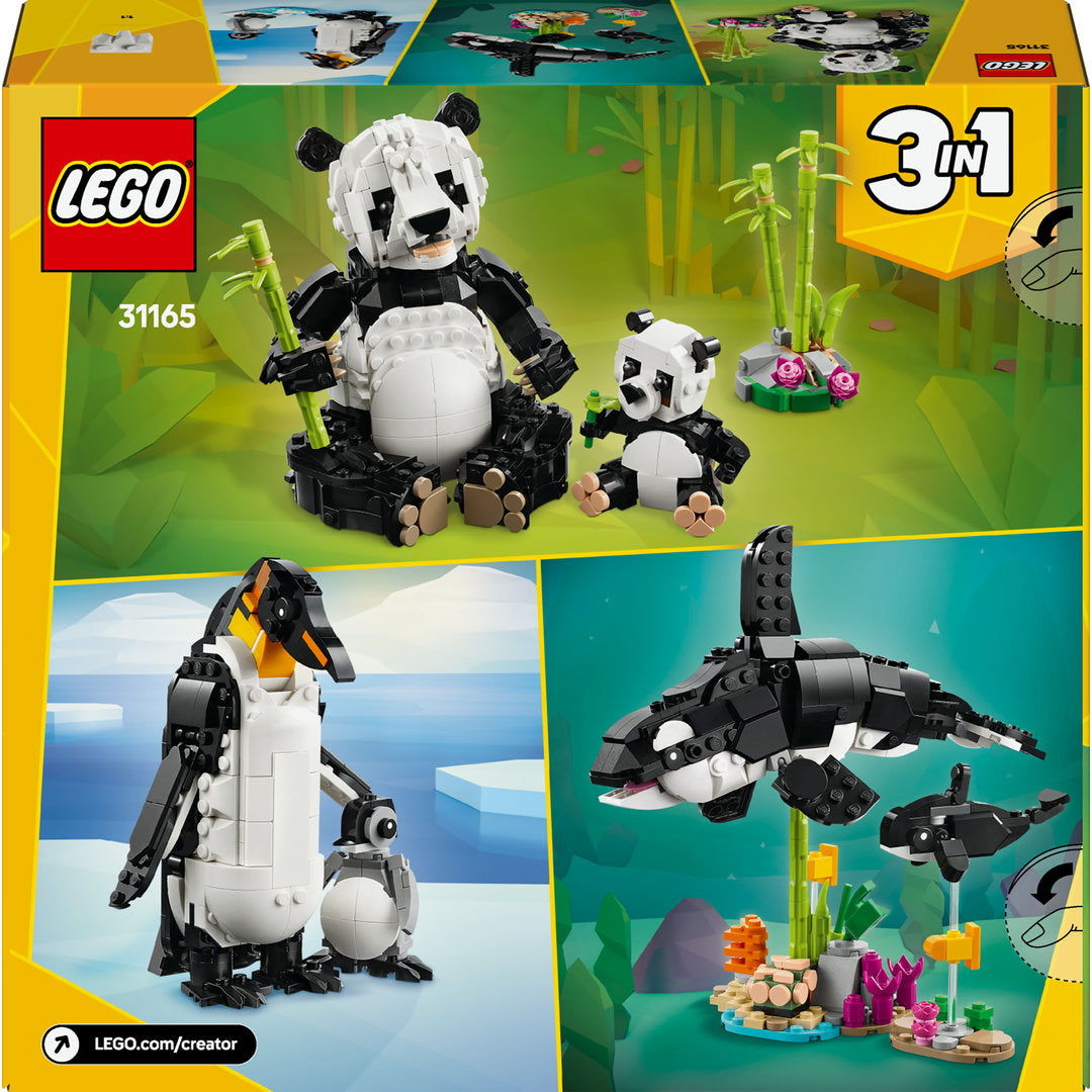 LEGO creator 3-in-1 wilde dieren pandafamilie speelset