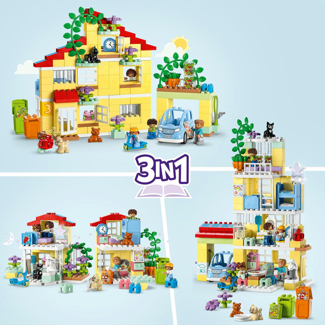 LEGO DUPLO stad 3-in-1 familiehuis (218 onderdelen)