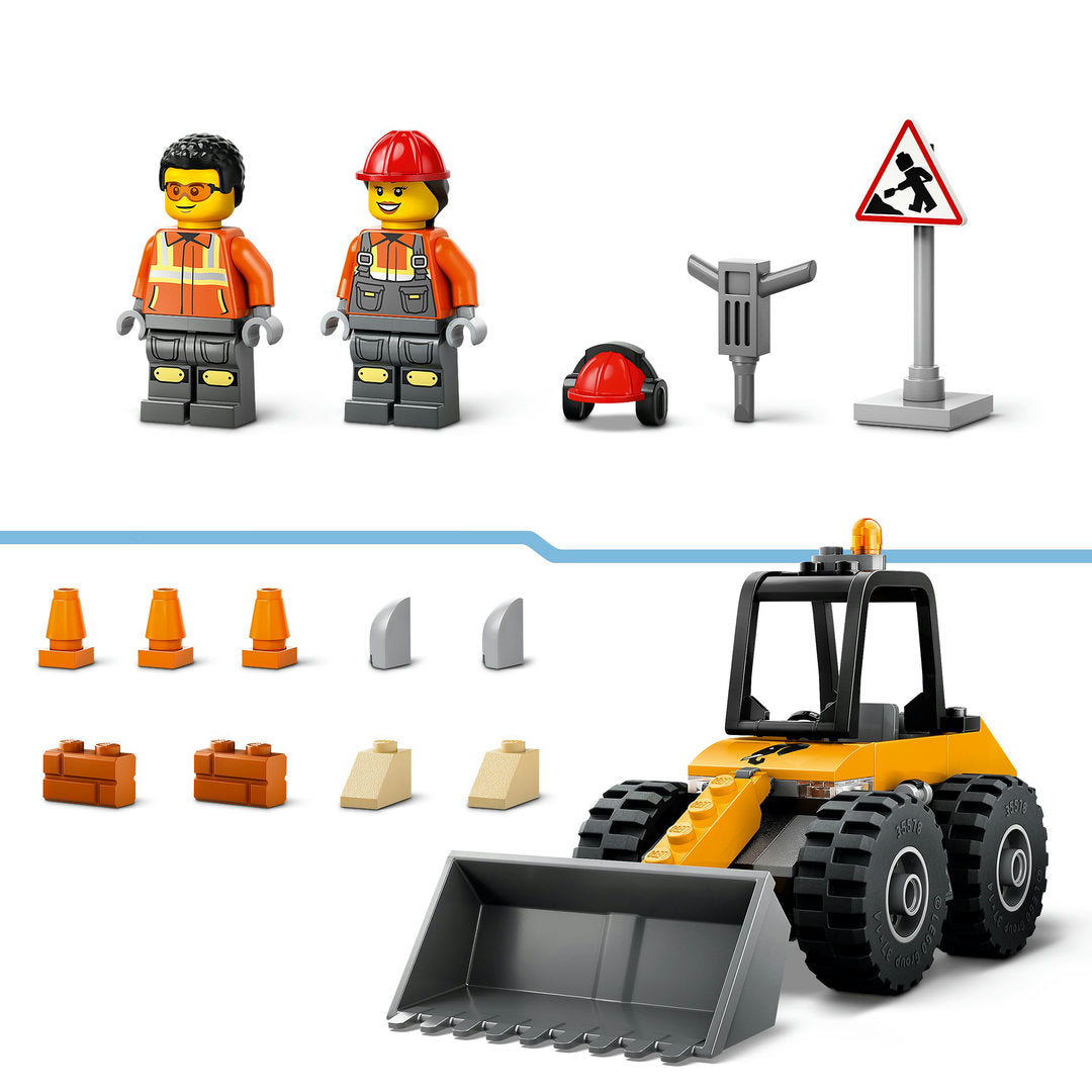 LEGO city gele wiellader bouwbare voertuigset