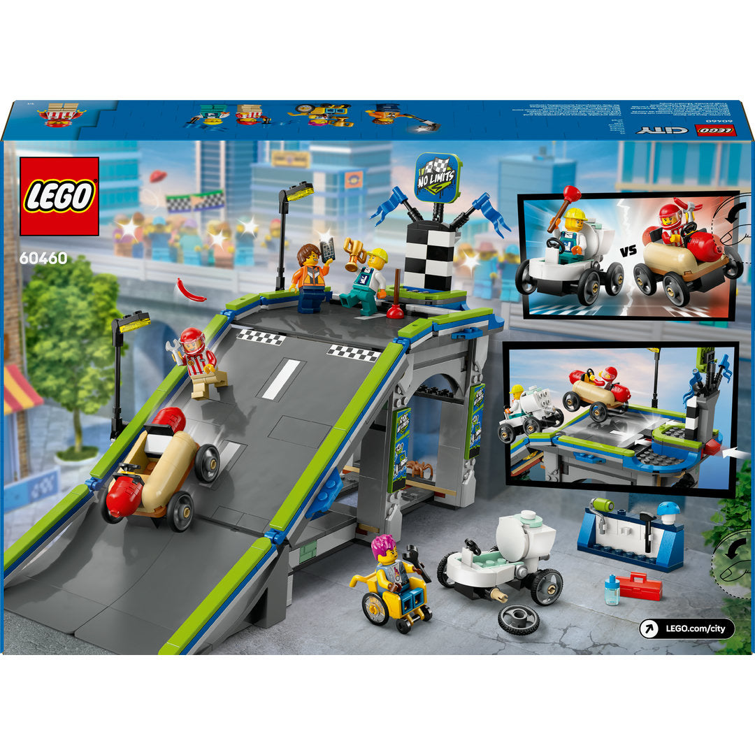 LEGO city snelle schans voor raceauto's zeepkistenset
