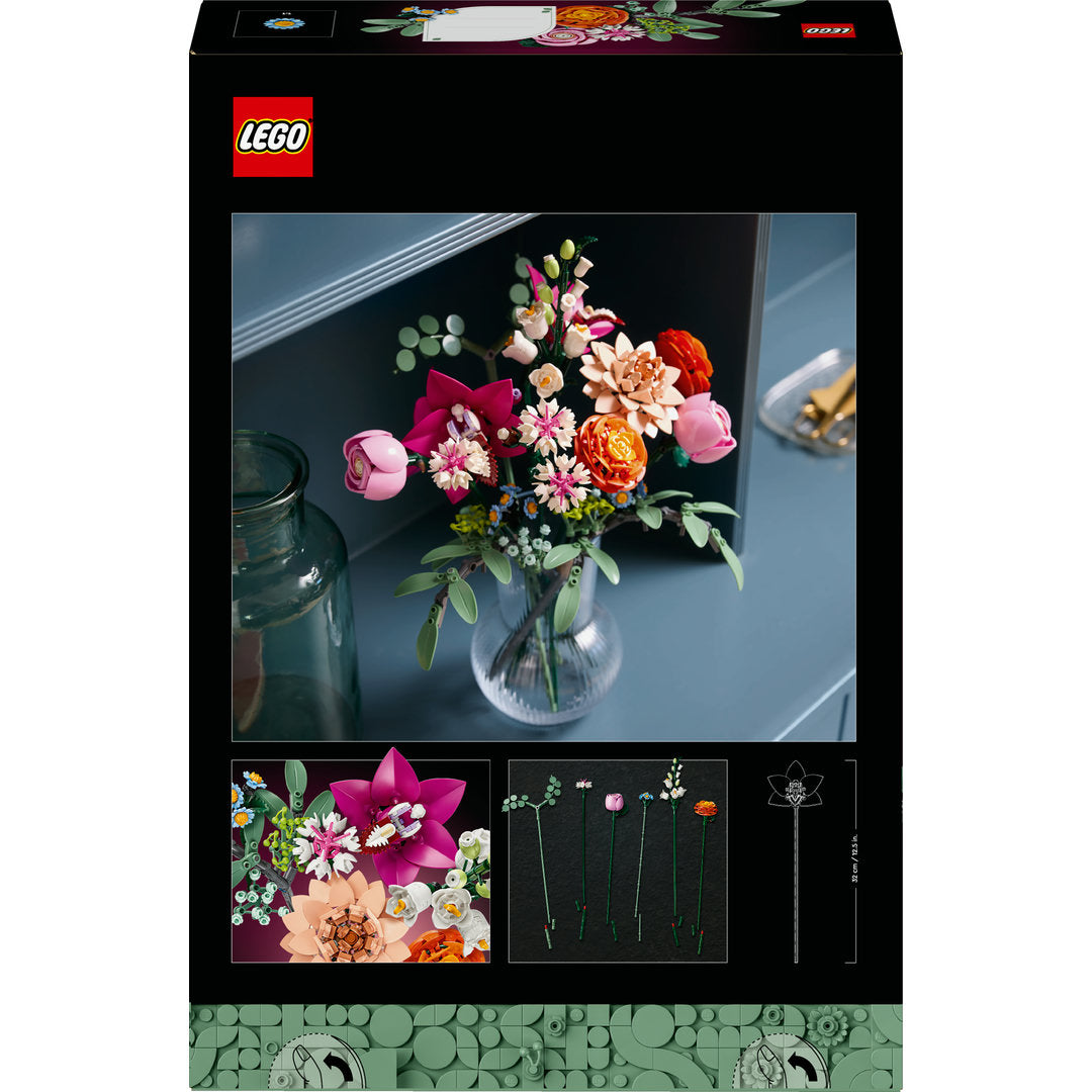 LEGO botanicals roze boeket bloemendecoratie