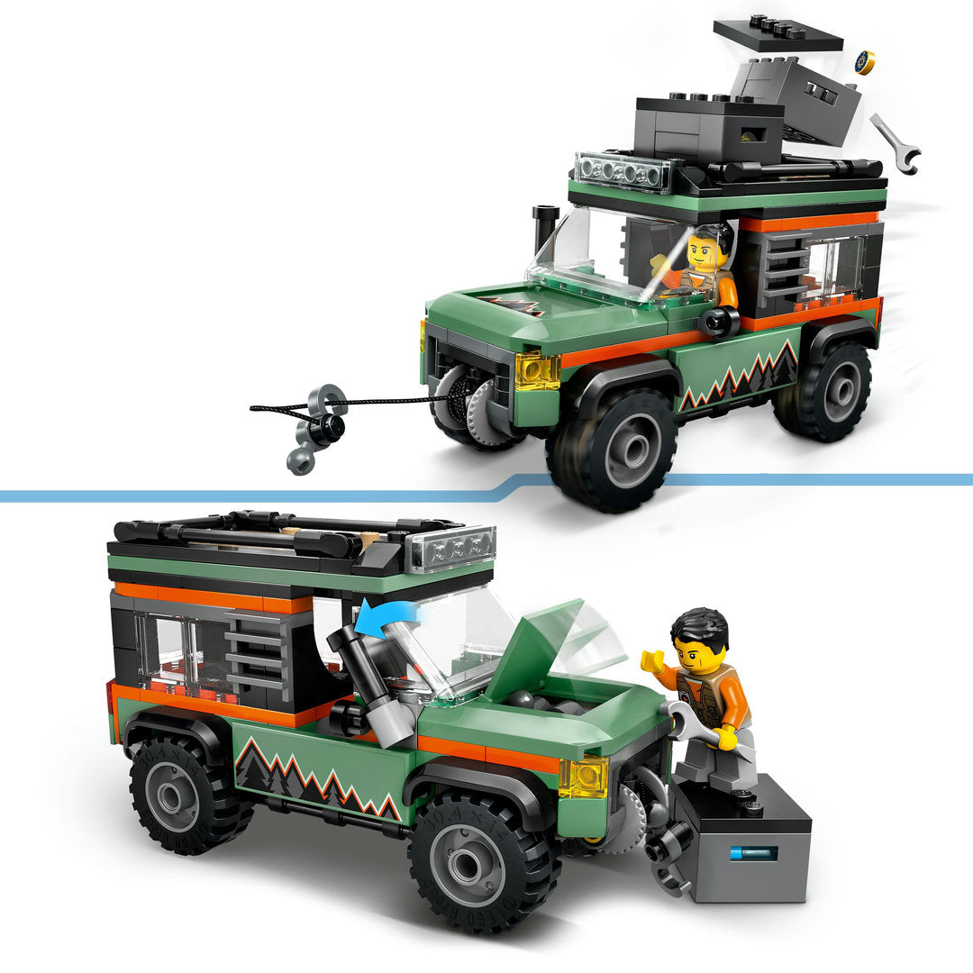 LEGO city 4x4 terreinwagen voor in de bergen