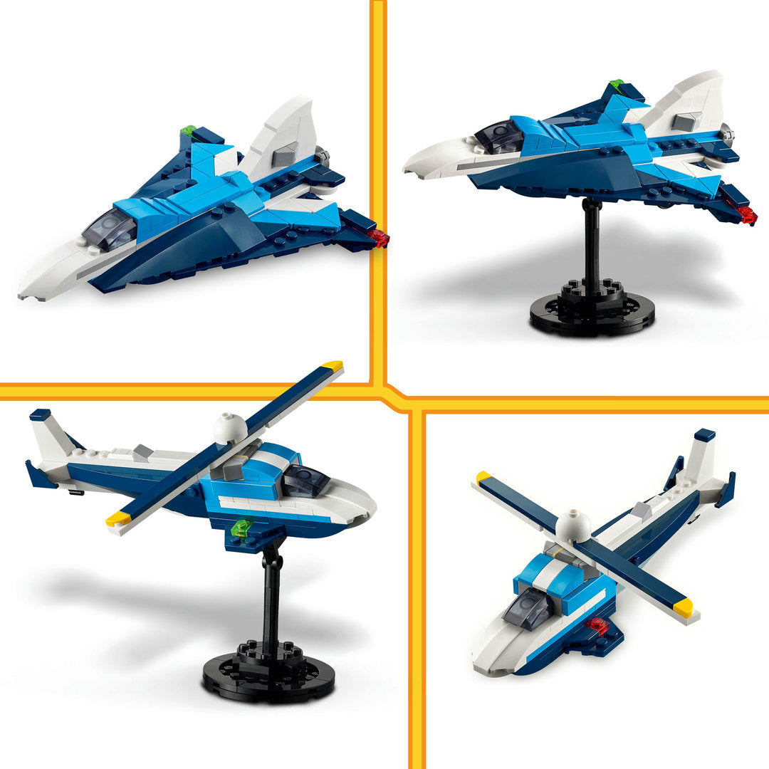 LEGO creator 3-in-1 luchtvaart racevliegtuig speelset