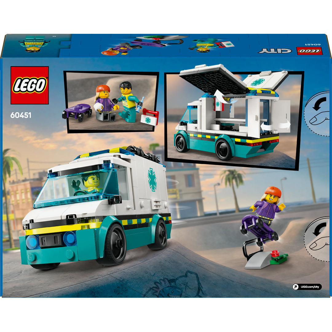 LEGO city ambulance bouw- en speelset