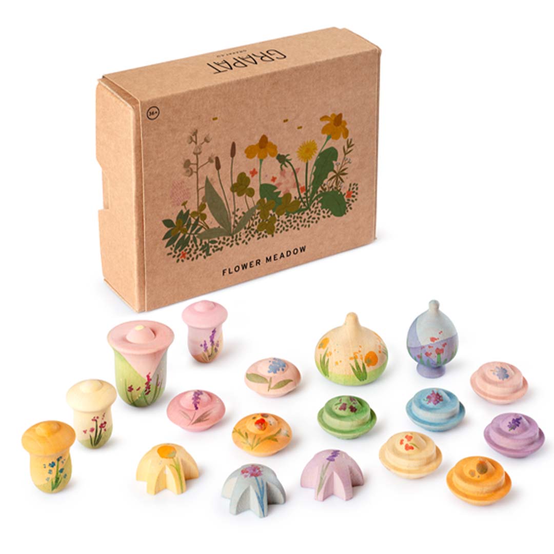 grapat houten bloemenweide - 18st | 26-285 | 1