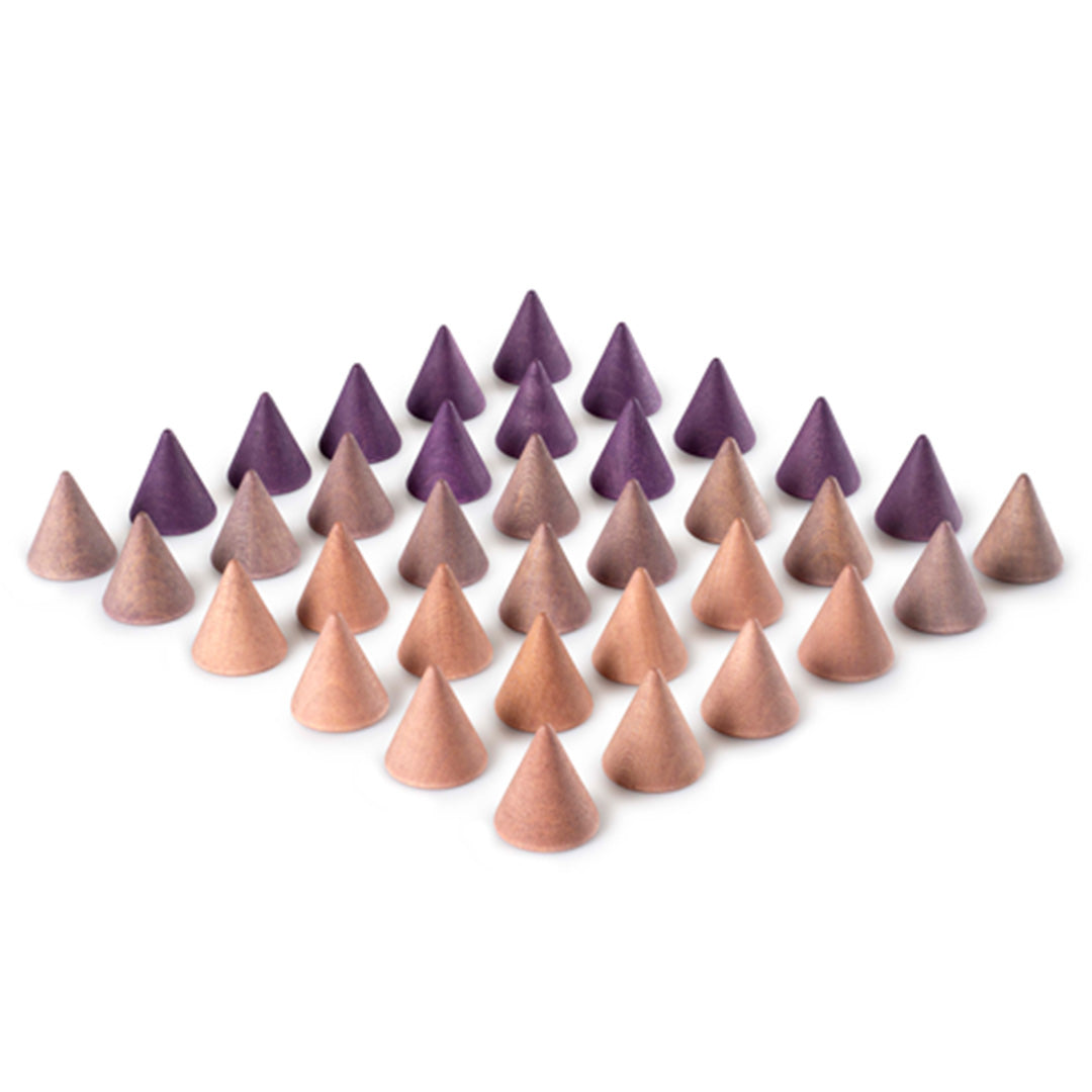 grapat houten kegels - mandala peak - 36st | 26-291 | 1