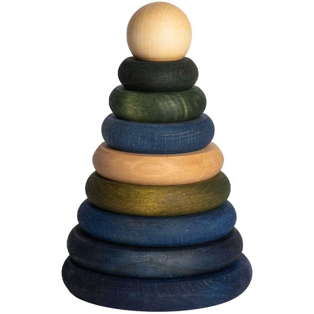 wooden story ronde stapelpiramide - koel | WS410 |