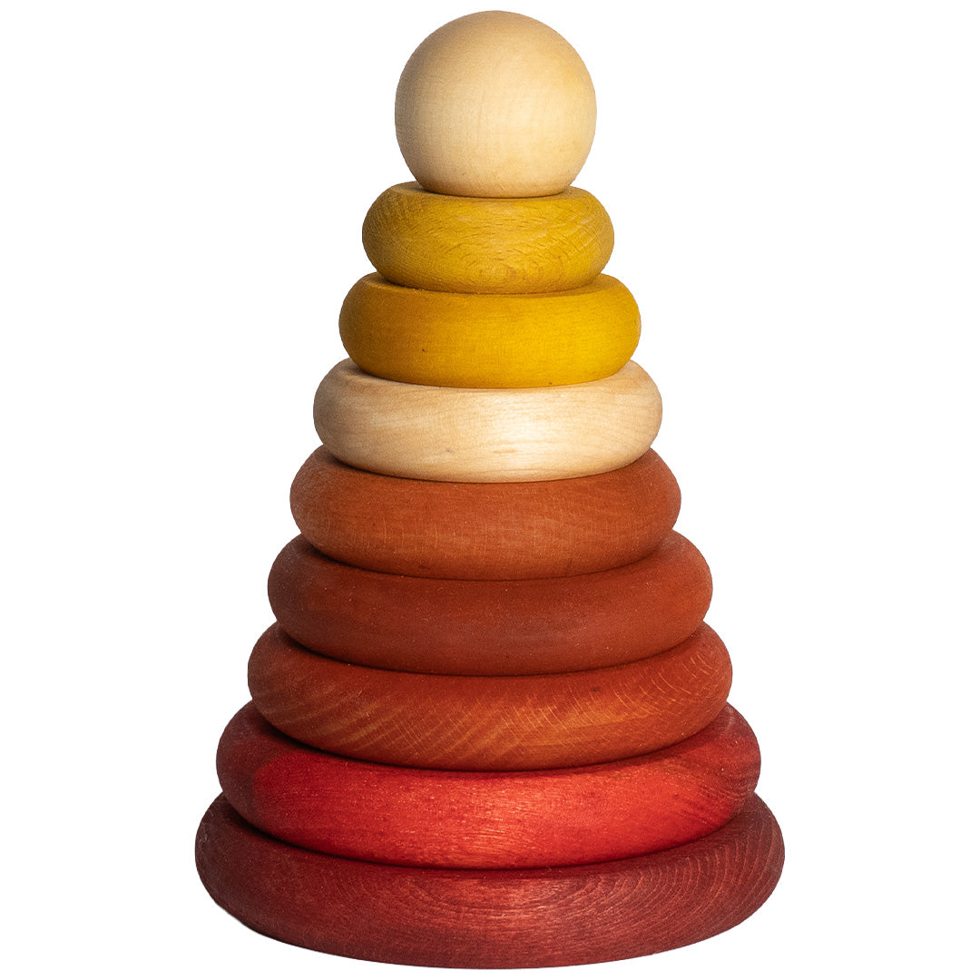 wooden story ronde stapelpiramide - warm | WS411 | 