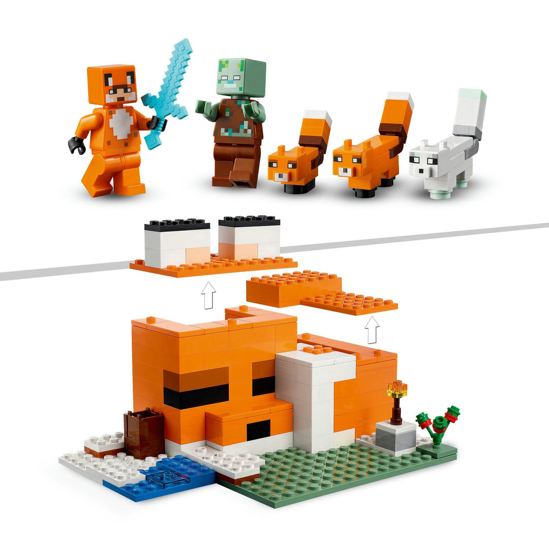 LEGO minecraft de vossenhut