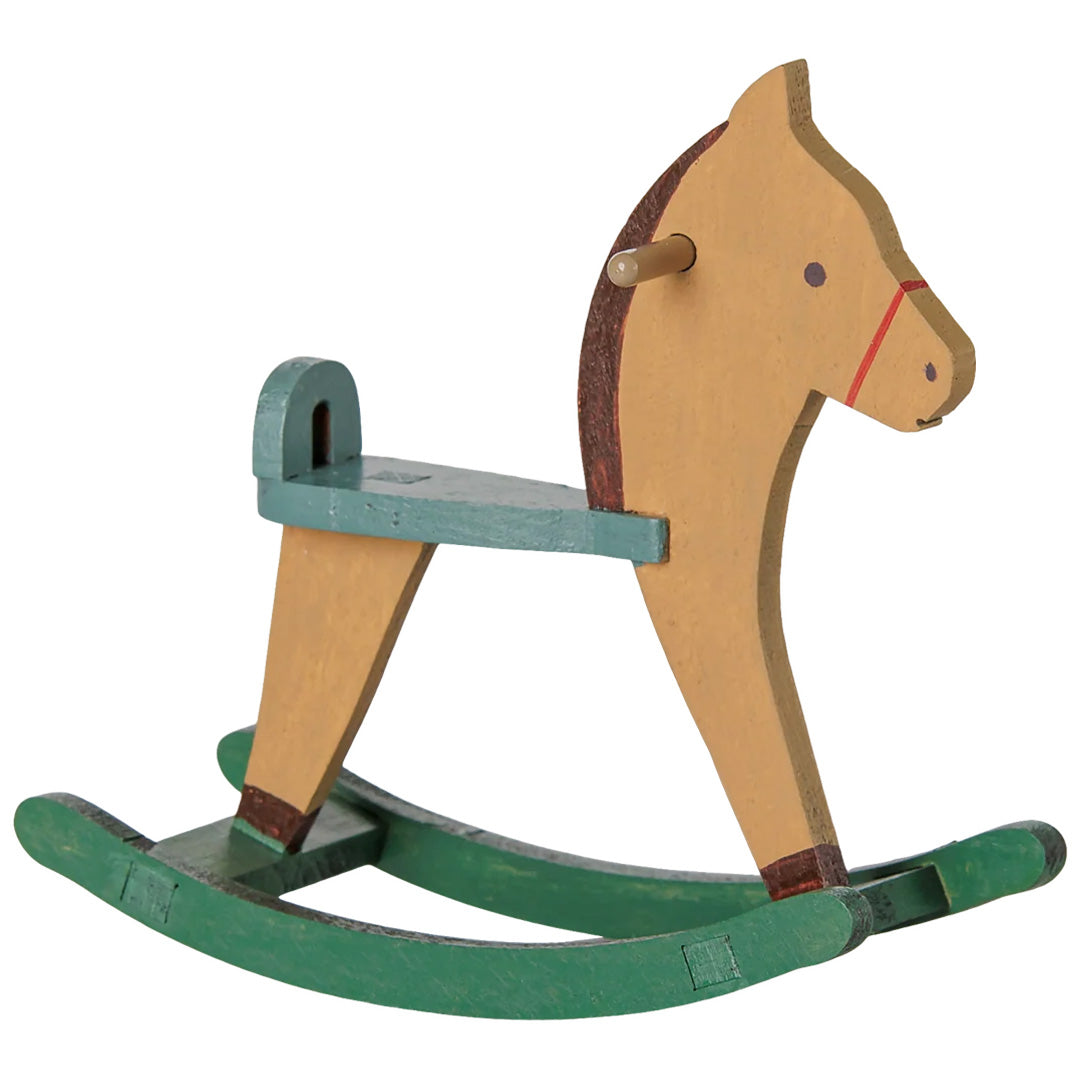 maileg poppenhuis hobbelpaard - light brown - 8,5 cm | 11-6004-00 | 
