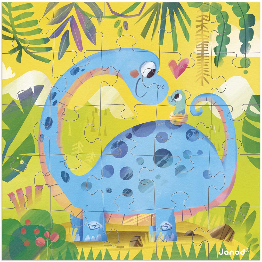 janod puzzelkaart - dino moeder en kind | 11.2399 | 1