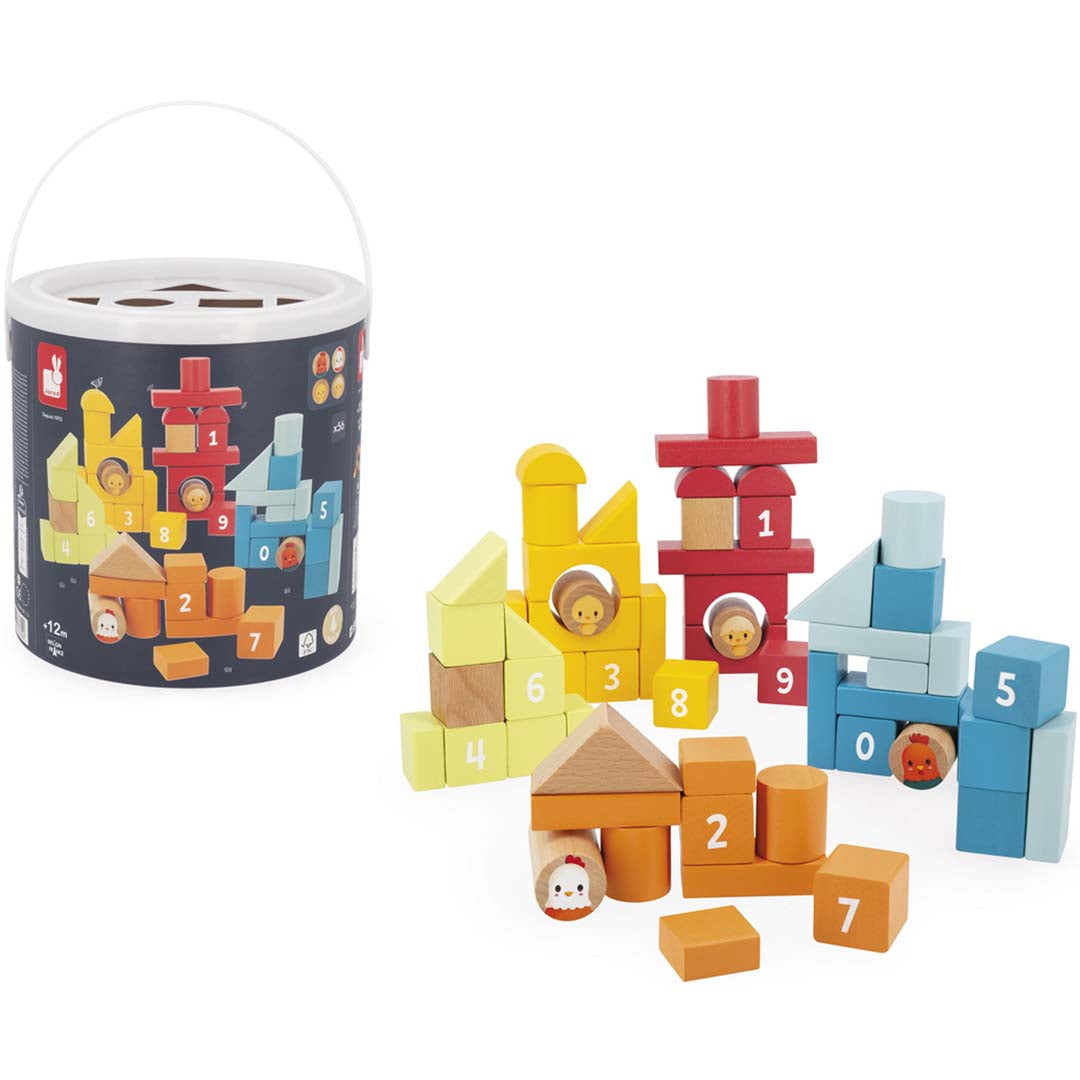 janod bouwblokken - boerderij - 56st | 11.3330 | 1