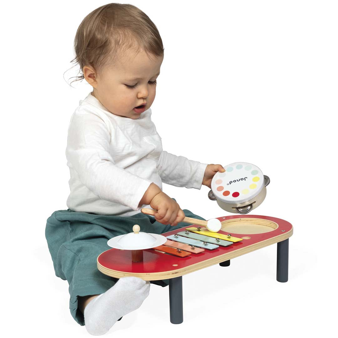 janod muziektafel confetti - rood | 11.7681 | 2