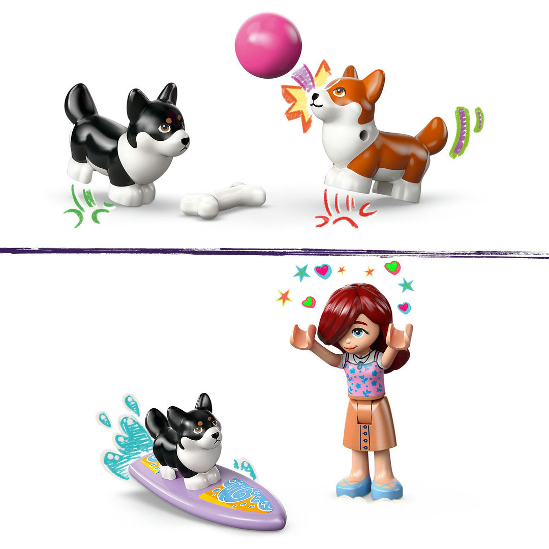 LEGO friends surf- en scooterplezier met de honden
