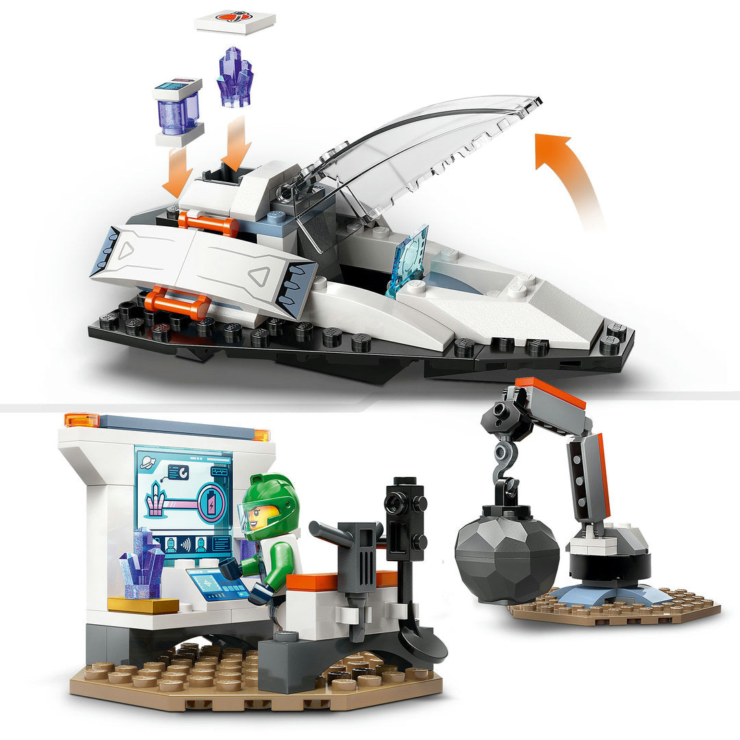 LEGO city ruimteschip en ontdekking van asteroïde set