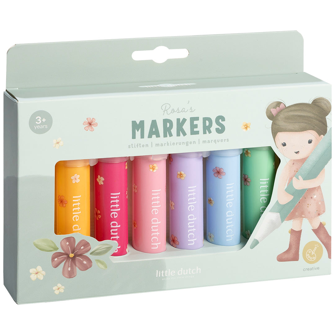 126749 | little dutch stiften rosa's markers - 8st | 1