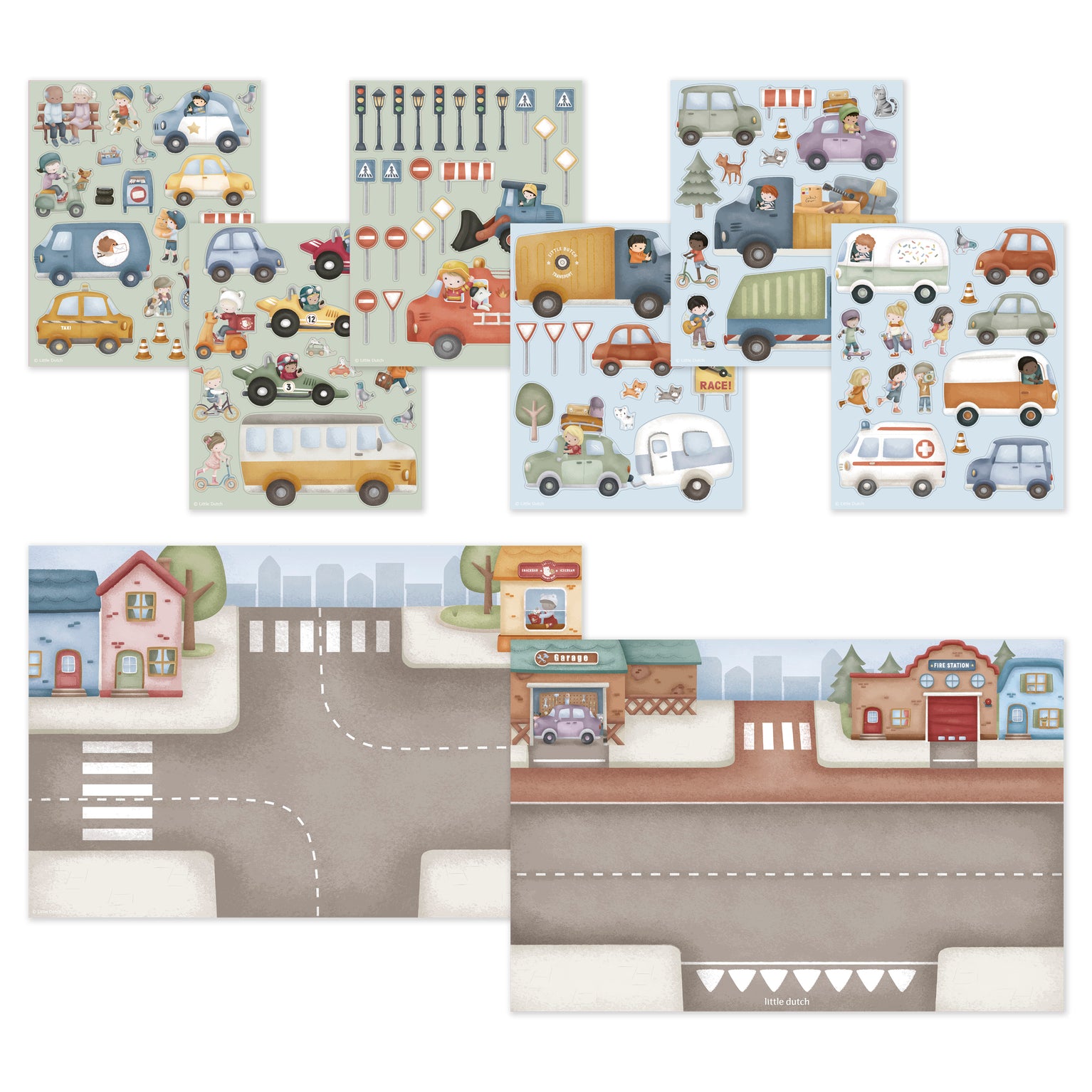 126770 | little dutch stickerboek jim's traffic | 2