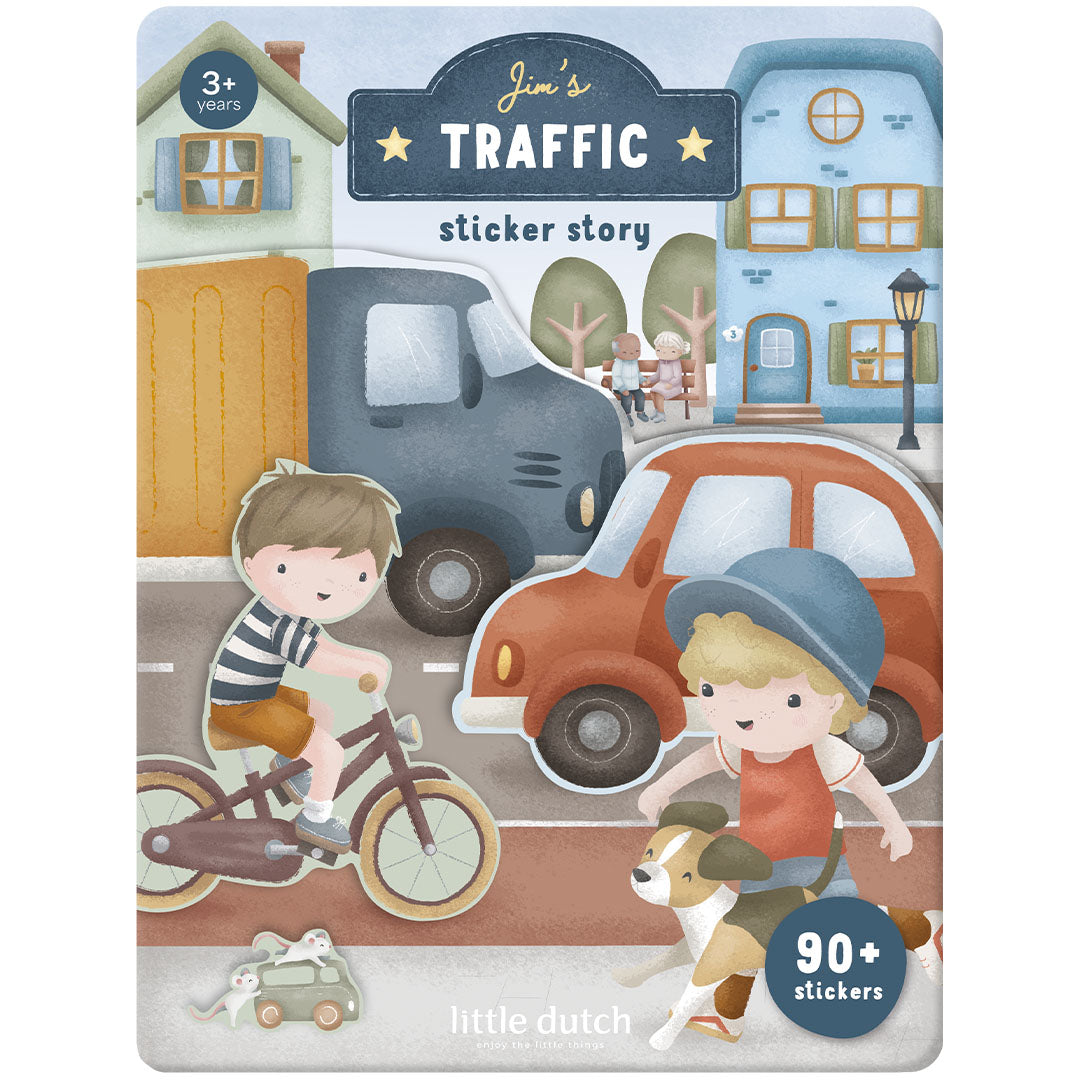 126770 | little dutch stickerboek jim's traffic | 1