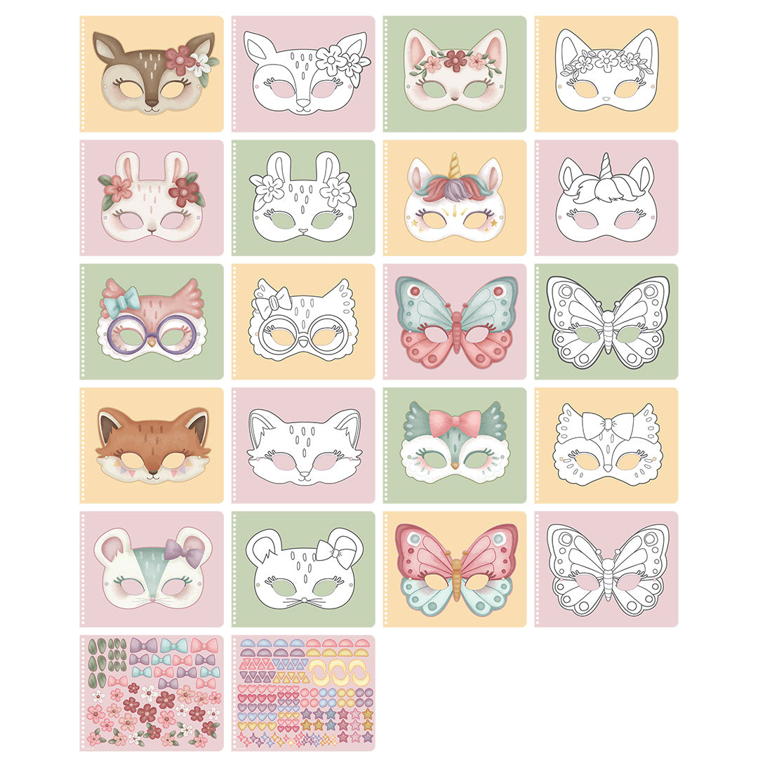 126862 | little dutch knutselboek rosa's masks | 2
