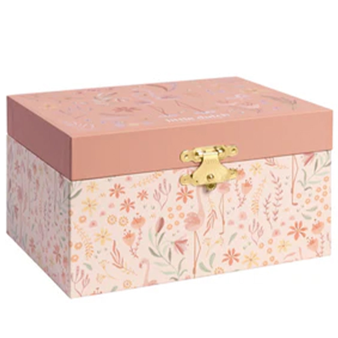 little dutch sieradendoosje met muziek flamingo - safari friends | BT126914 | 4