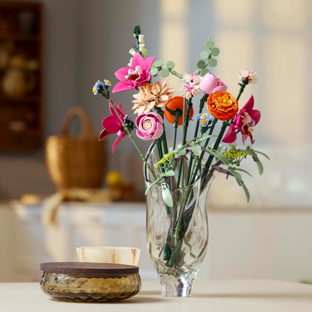 LEGO botanicals roze boeket bloemendecoratie