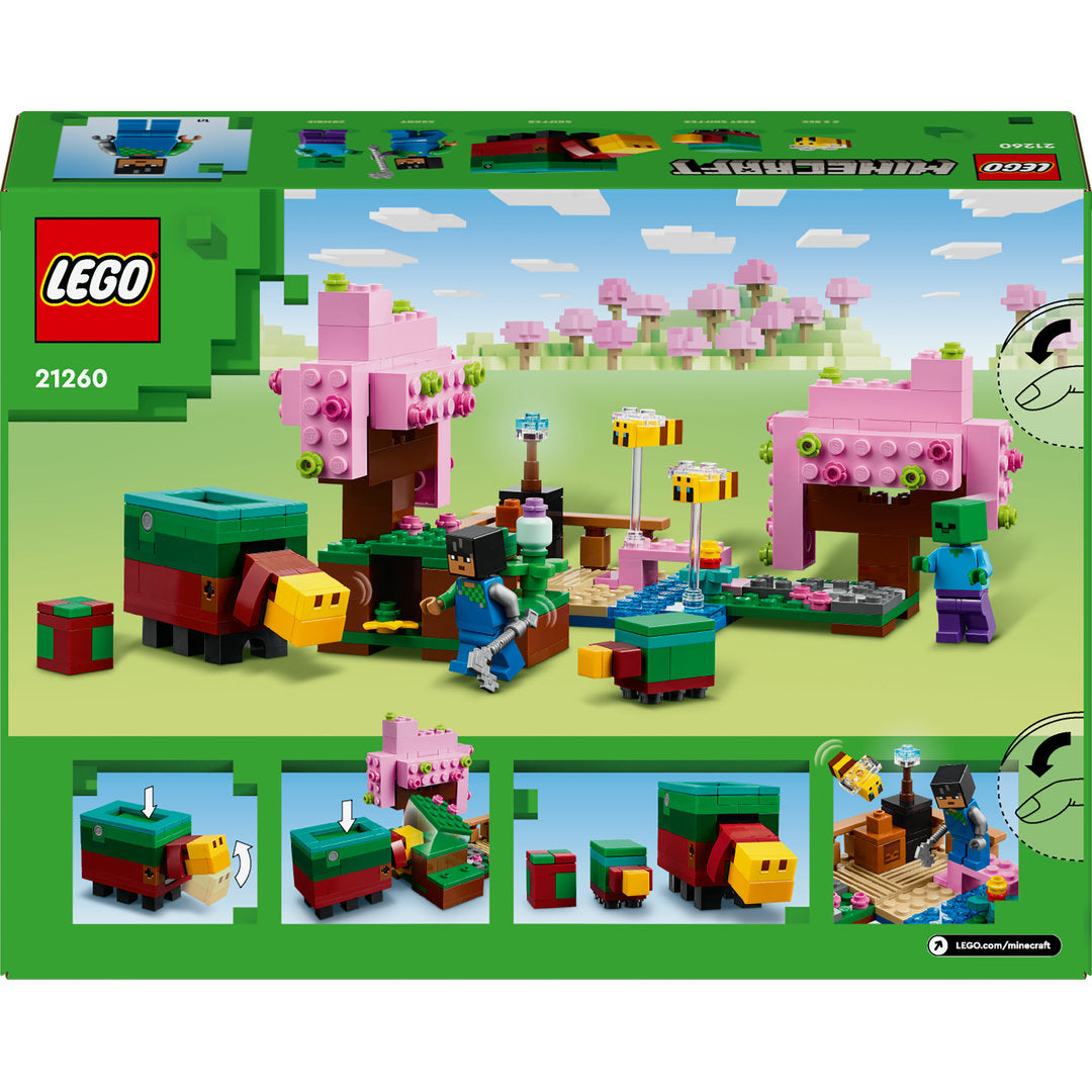 LEGO minecraft de kersenbloesemtuin