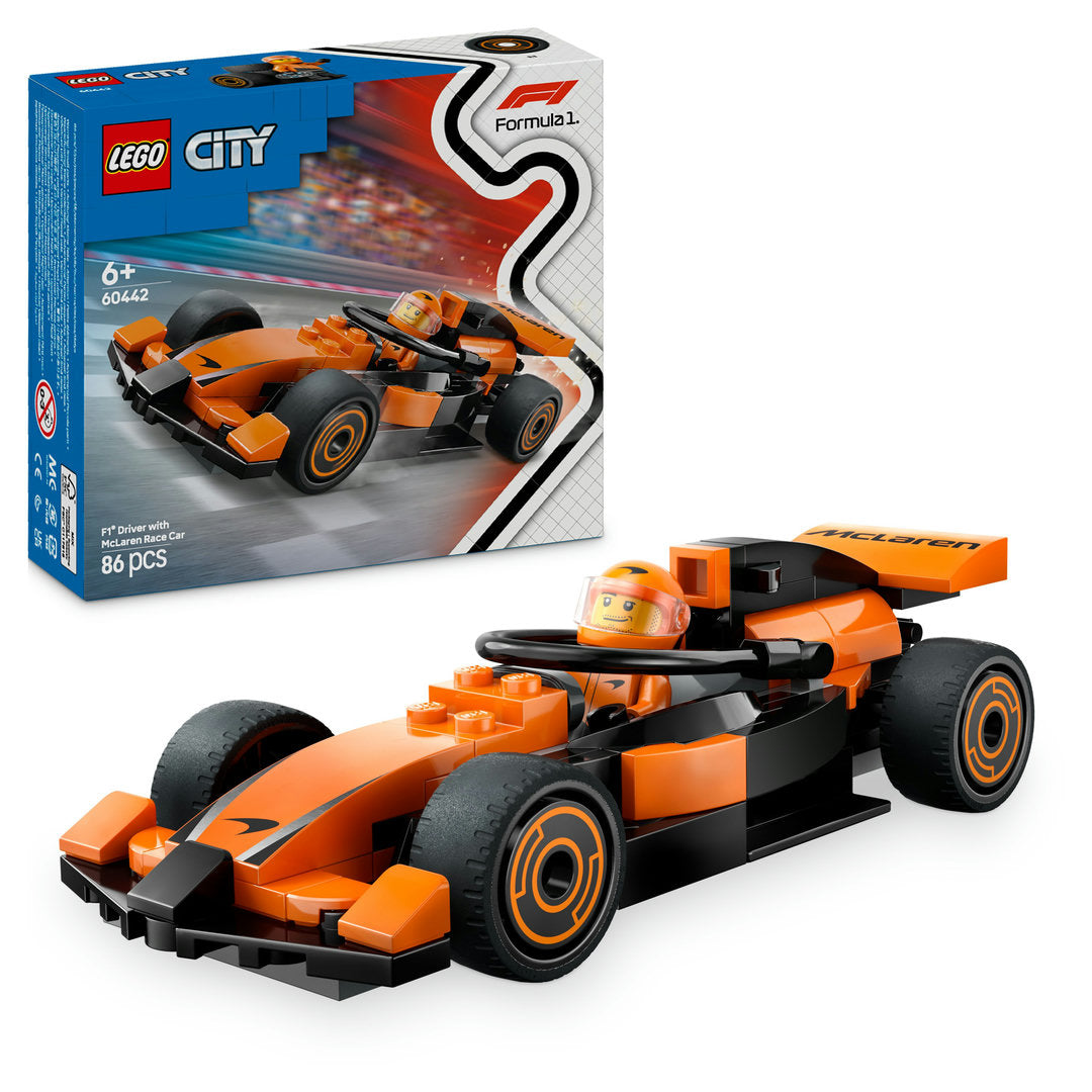 LEGO city f1 coureur met mclaren racewagen miniset