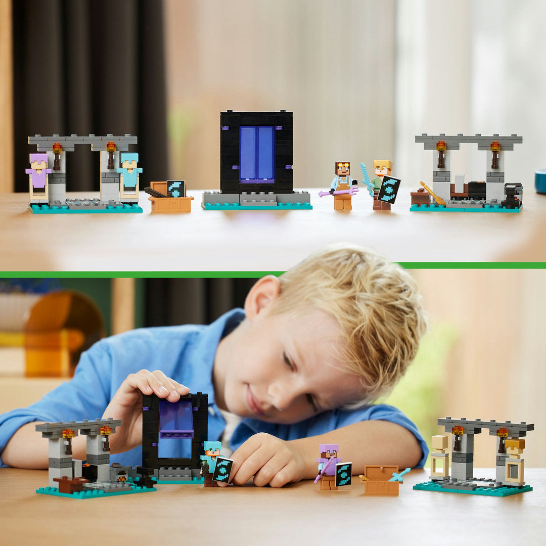 LEGO minecraft de wapensmederij bouwavontuur