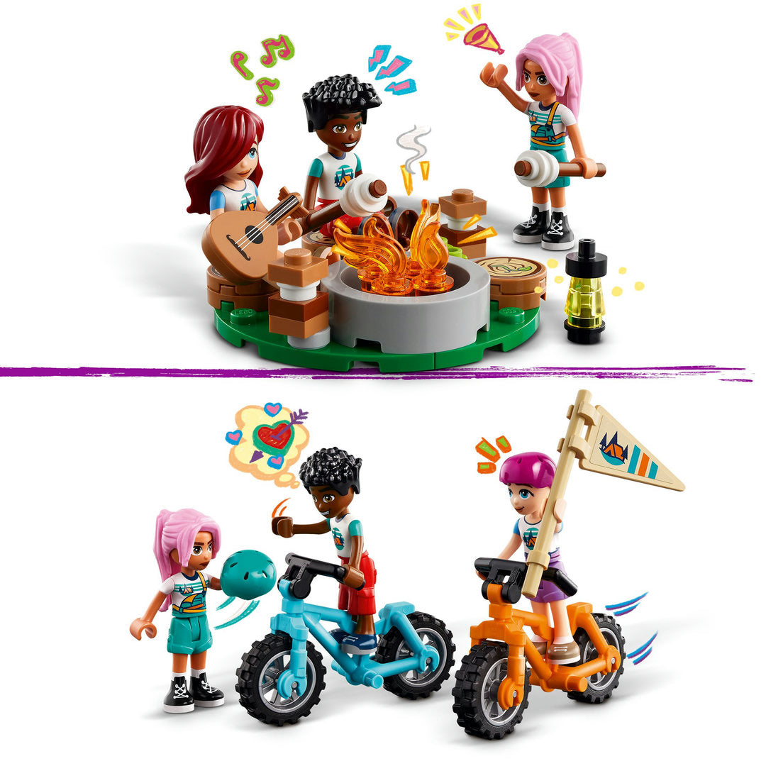 LEGO friends avonturenkamp knusse boshutten