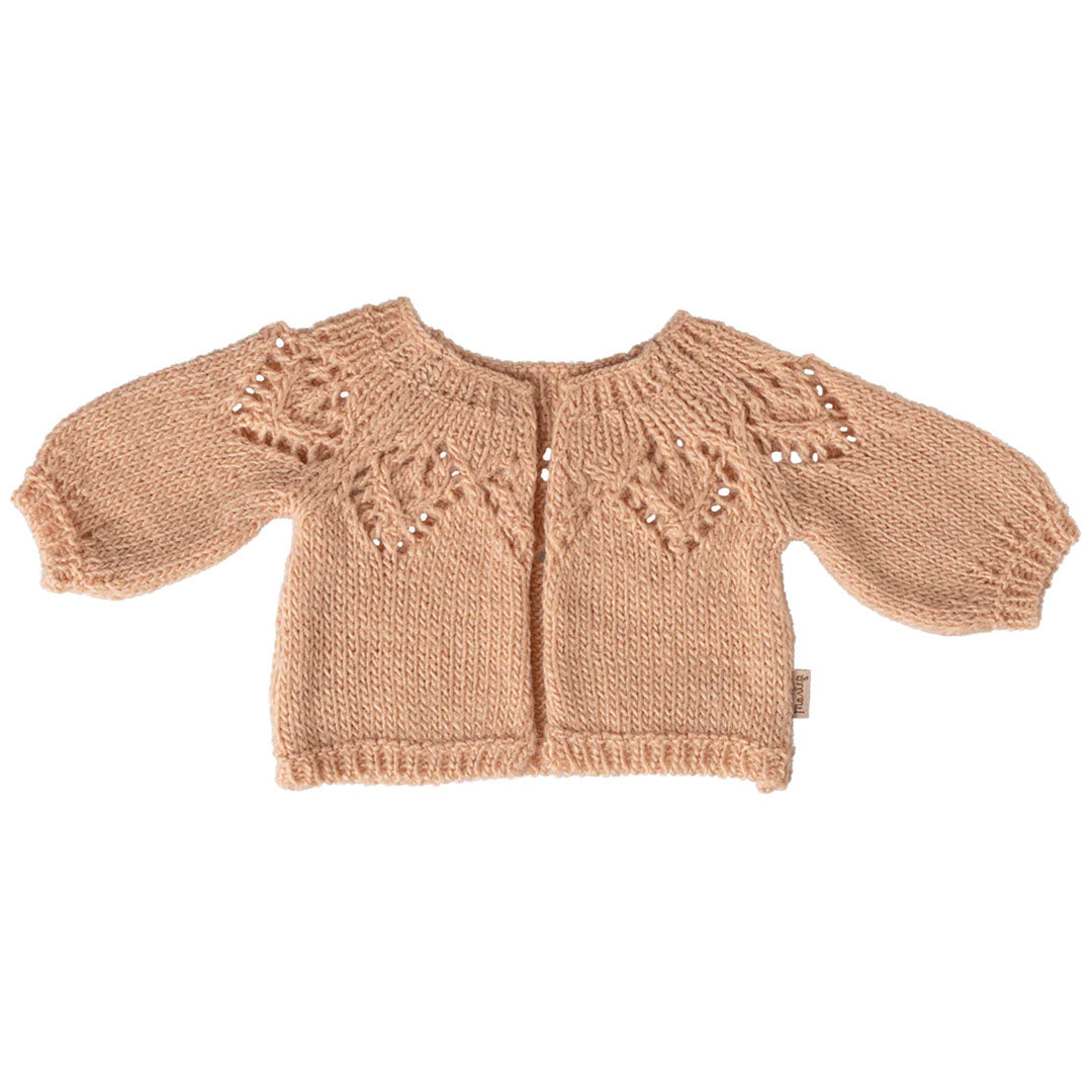 maileg gebreid vest maat 4 - lichtroze | 16-6401-02 | 1