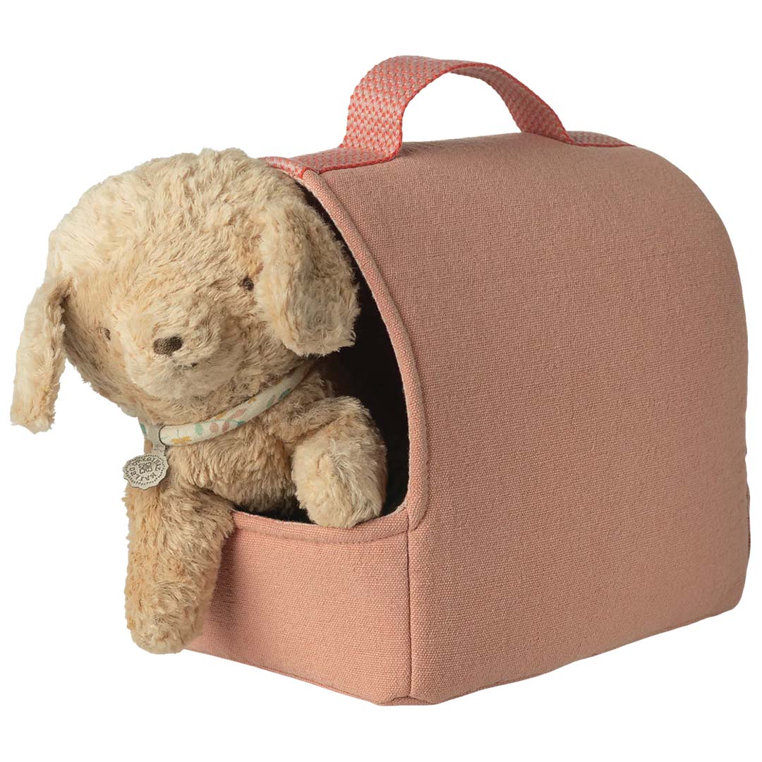 maileg poppenreistas voor huisdier - koraal - 19cm | 16-6915-00 | 2