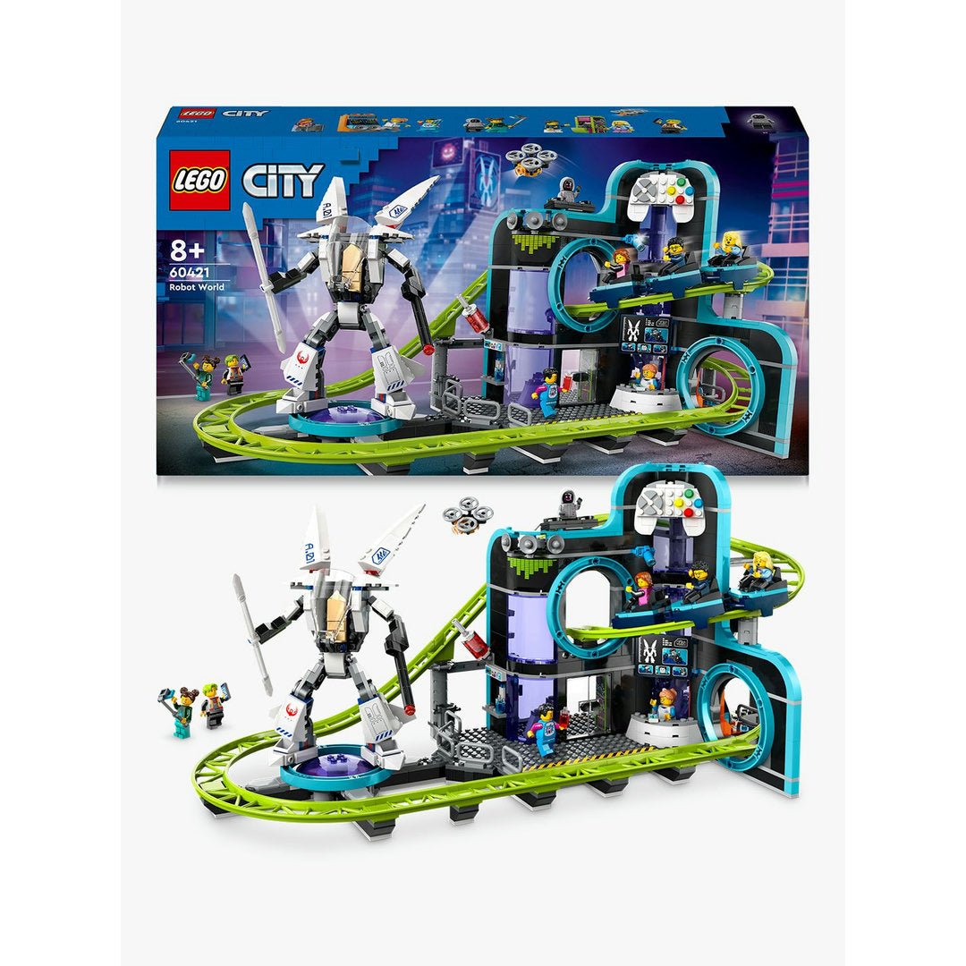 LEGO city achtbaan in robotwereld