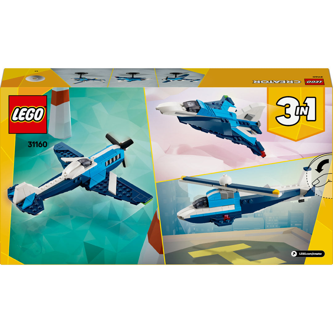 LEGO creator 3-in-1 luchtvaart racevliegtuig speelset