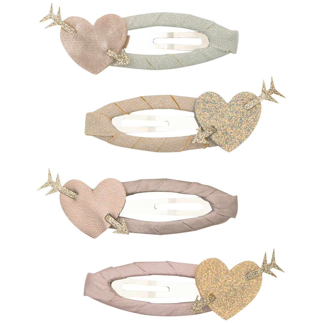 mimi & lula haarspeldjes cupid heart - pink multi - 4st | 172010-27 | 0