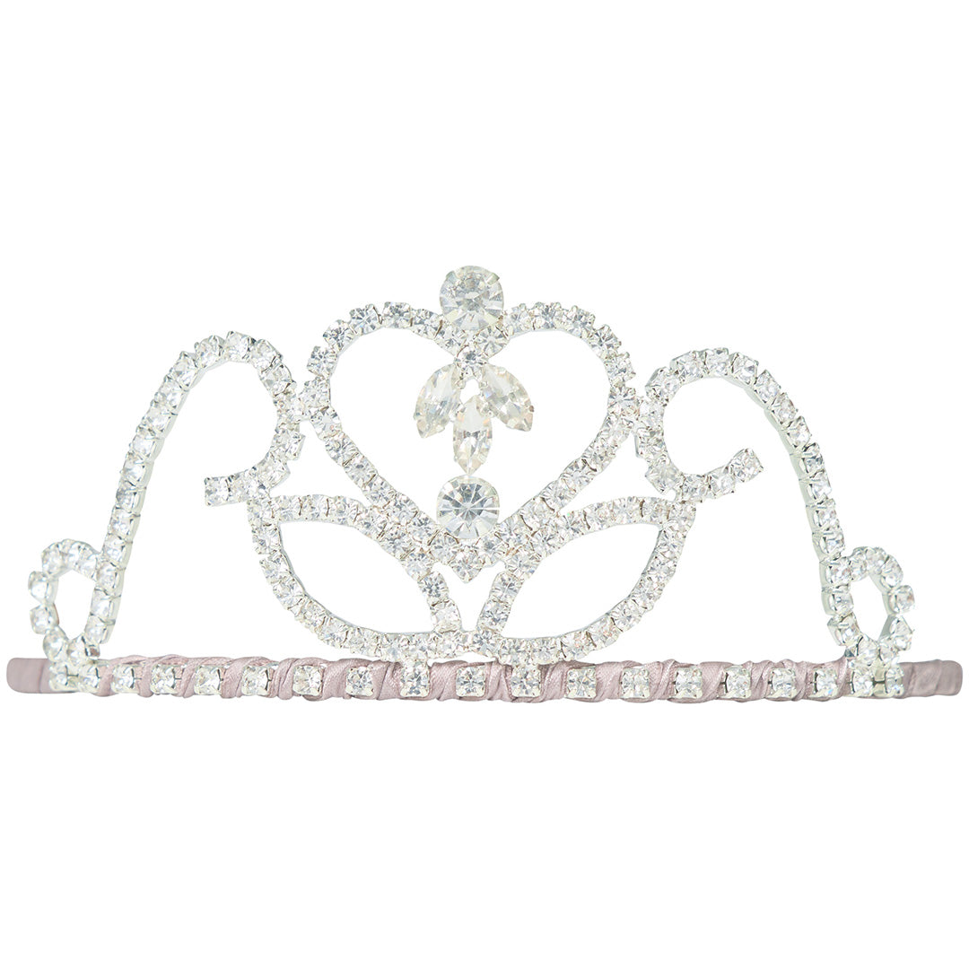 mimi & lula diadeem diadeem met kroon prinses - zilver | 172026-06 | 0