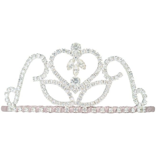 mimi & lula diadeem diadeem met kroon prinses - zilver | 172026-06 | 0