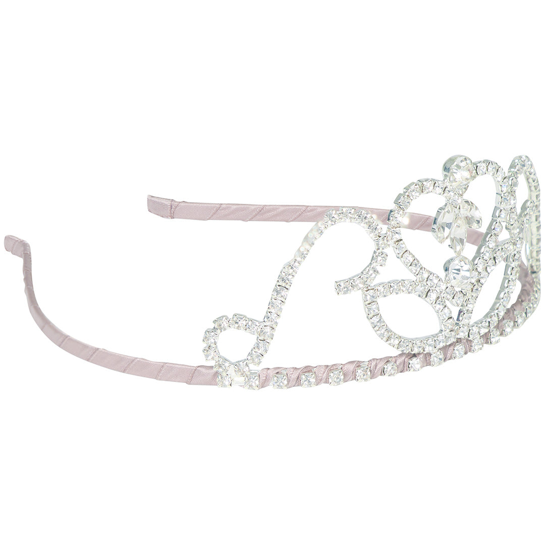 mimi & lula diadeem diadeem met kroon prinses - zilver | 172026-06 | 1